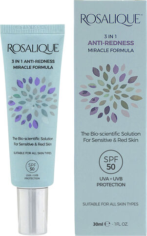 Rosalique Anti-Rødmecreme med SPF - 3 i 1 Behandling