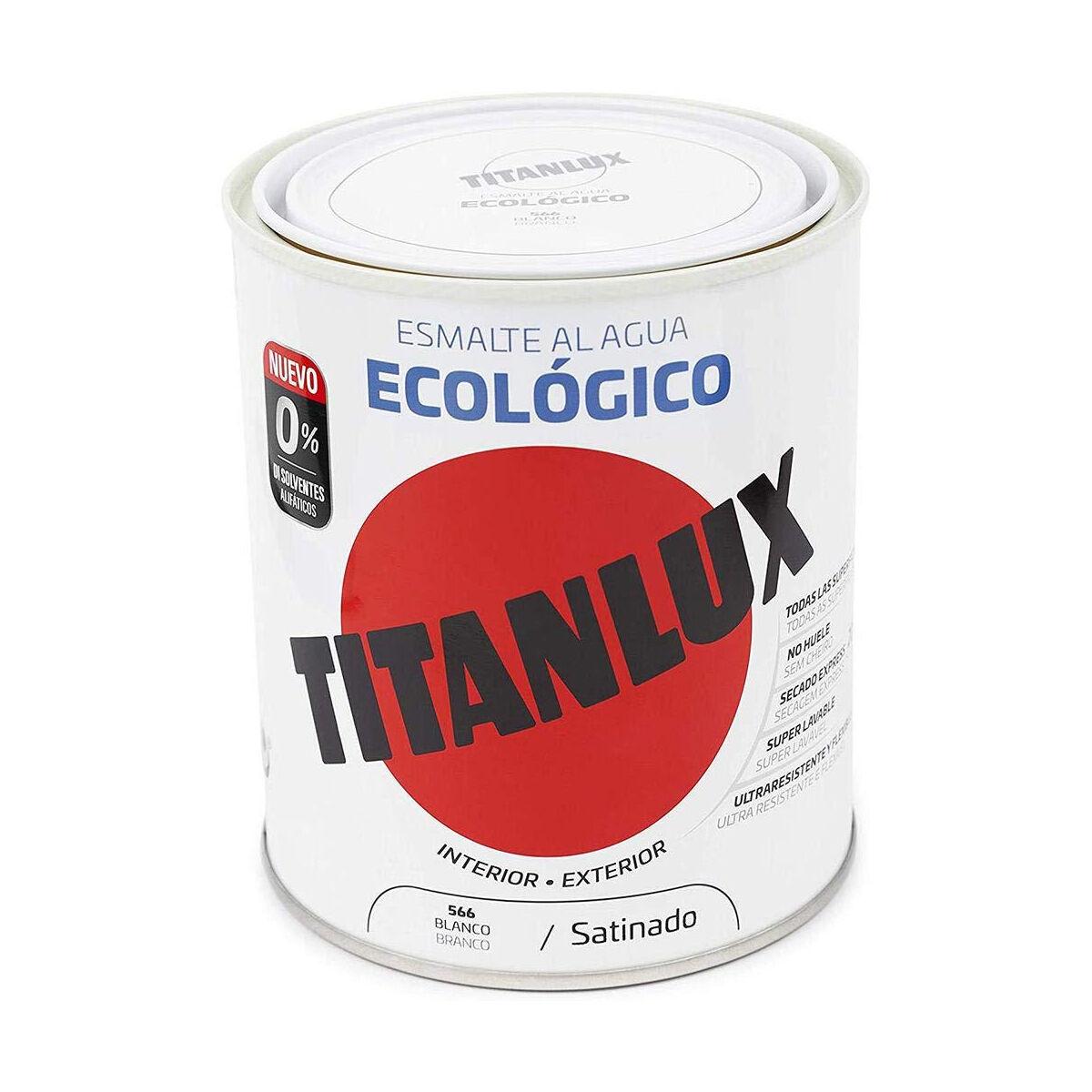 Hvid Titanlux Efterbehandling Neglelak - Satin Finish 750 ml