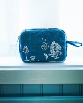 Vanessa Makeup Clutch Blue Moon - Habiba Beautylife  - 5713330005946