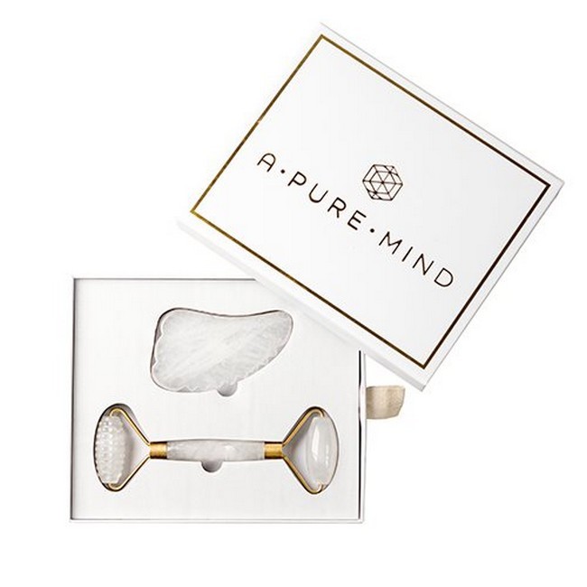 Pure Mind Repair Gaveæske med Ansigtsrulle og Gua Sha
