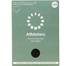 Allmatters High Waist Underwear Light Moderate Xxs 1pk - Allmatters Beautylife  - 5711782001004
