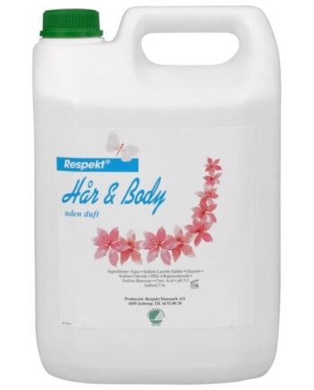 Mild Hår og Bodyshampoo 5000 ml - Uden Farve & Parfume
