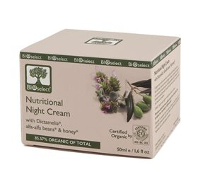 Bioselect Nattecreme 50ml - Reducerer Rynker Effektivt