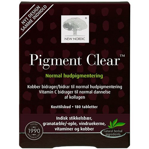 Skin Care Pigment Clear 180 Tabletter - New Nordic Beautylife  - 5021807453832
