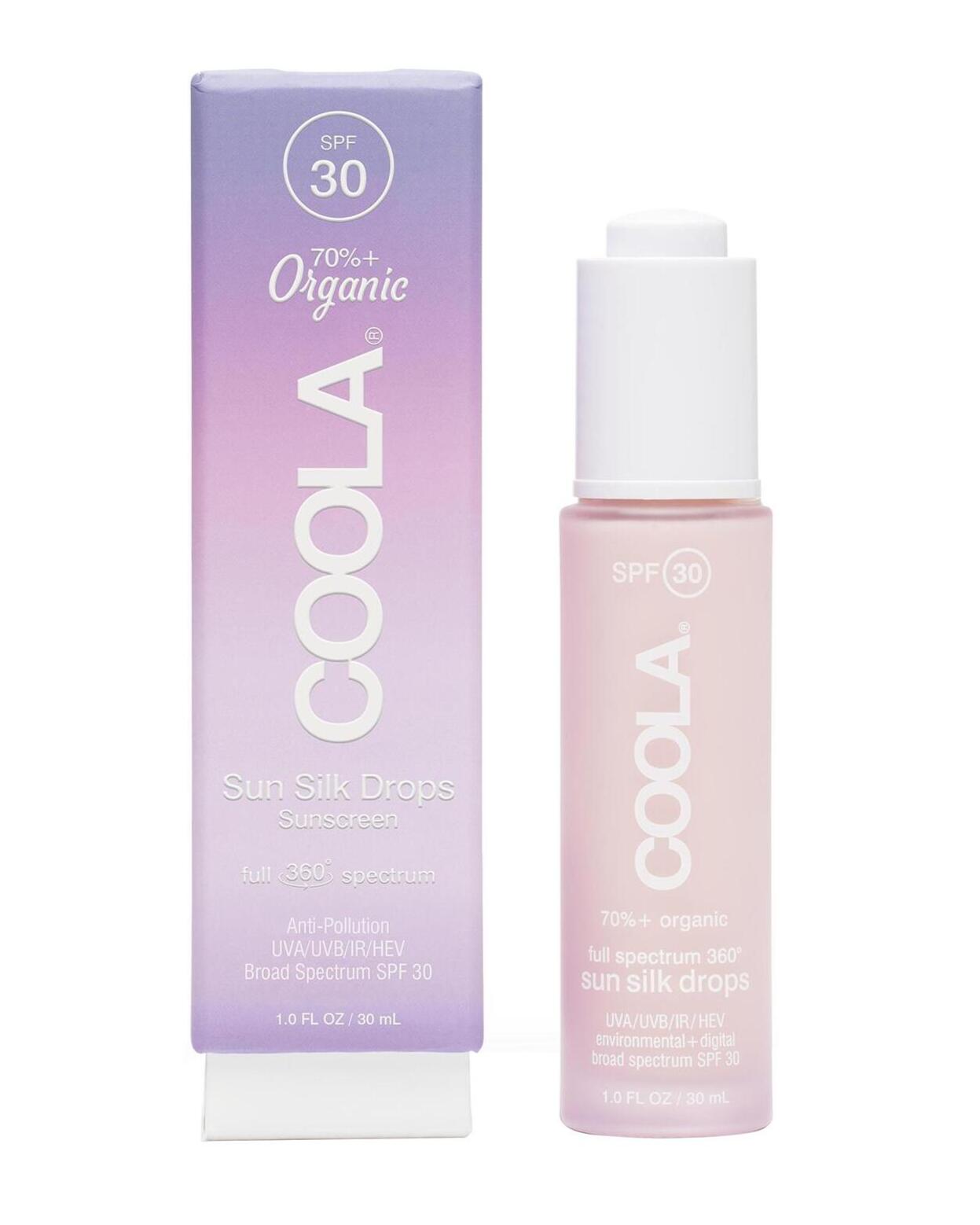 Coola Full Spectrum 360 Solsilke Dråber SPF 30 - Økologisk Beskyttelse