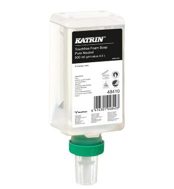 Sæbe Skum Katrin Natural Uden Parfume Touchfree 500 - Katrin Beautylife  - 6414301048403