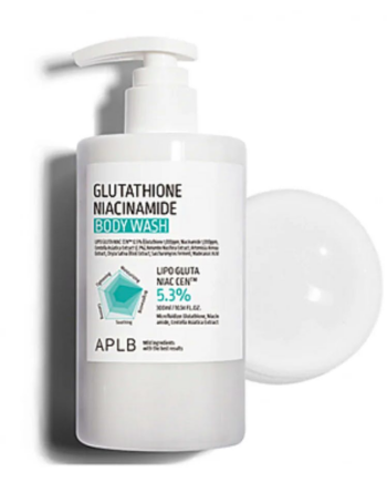 Aplb Glutathione Niacinamide Body Wash 300 - Aplb Beautylife  - 8809874682730
