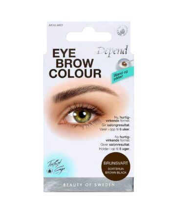 Sort Depend Eyebrow Colour Kit Brown Black Stk - Depend Beautylife  - 7040444901009