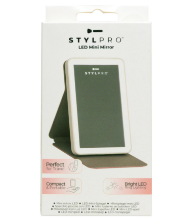 Hvid Stylpro Led Mini Mirror White Stk - Stylpro Beautylife  - 5060288332892