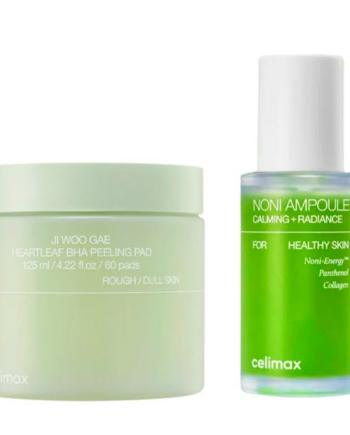 Celimax The Real Noni Energy Ampoule & Woo Gae Heartleaf Bha Peeling Pad Set Stk - Celimax Beautylife  - 8809875907795