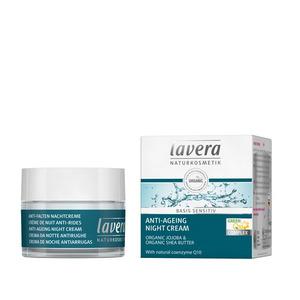 Lavera Basis Sensitiv Anti Age Night Cream Q10 - Lavera Beautylife  - 4021457638352
