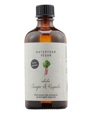 Vegansknaturfarm Kropsolie Rabarber - Naturfarm Beautylife  - 5707722000923