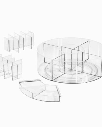 Transparent Turntable Til Makeup 4cm 4cm 9cm Nora - Idesign Beautylife  - 81492953166