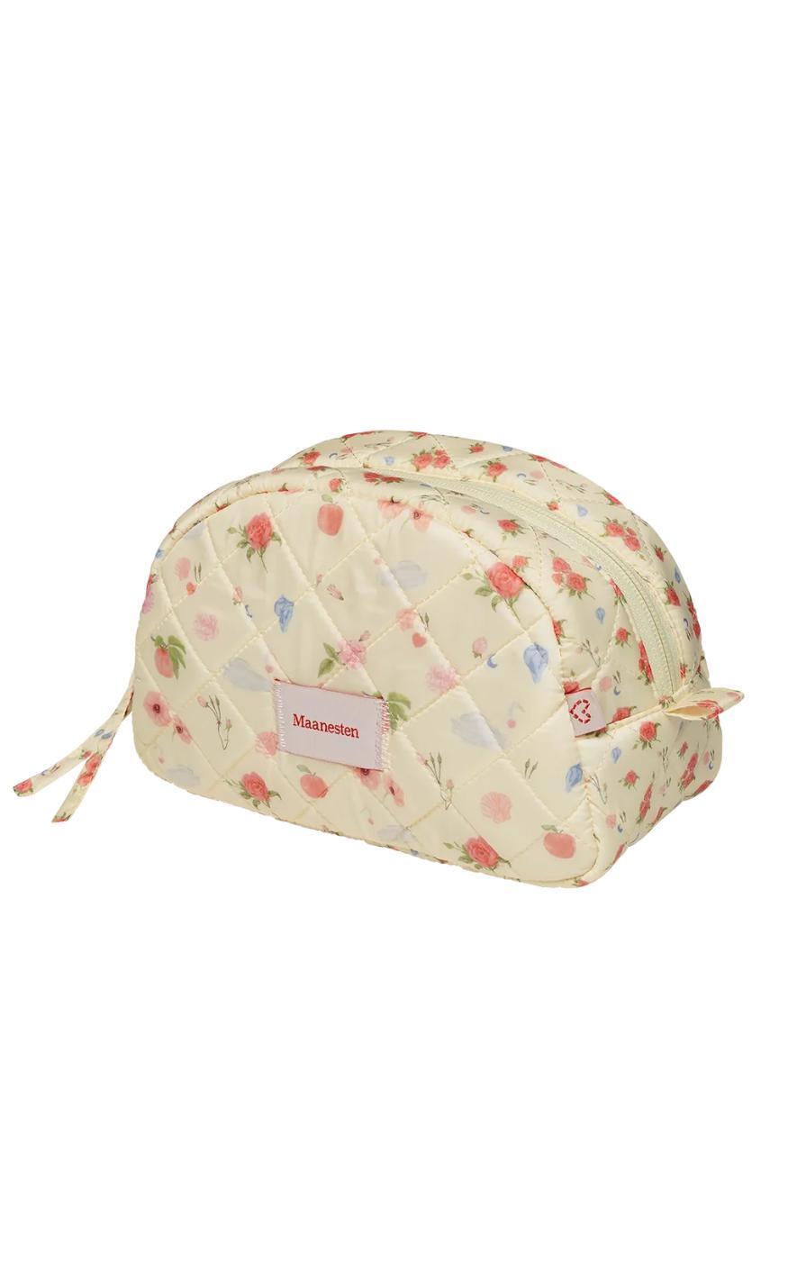 Rød/Roses And S Maanesten Makeup Taske Medium Roses And Shells - Maanesten Beautylife - 5715336012416