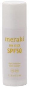 Hvid Solstift Meraki Pure Sun Stick Spf50 Svanemærket Solbeskyttelse Til Næse ører Læber - Meraki Beautylife  - 5707644718593