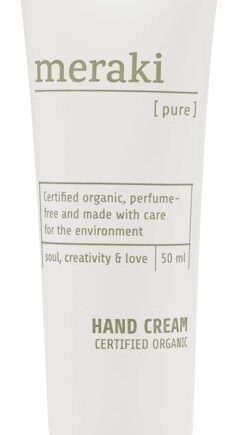 Hvid Håndcreme Meraki Pure Økologisk & Allergivenlig Håndpleje Parfume Fri - Meraki Beautylife  - 5707644512252