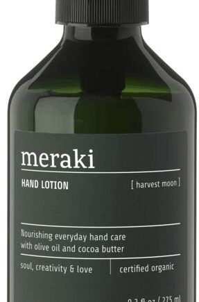 Hvid Håndlotion Meraki Harvest Moon Plejecreme økologisk Cosmos Ecocert Med Aloe Vera Glycerin & Rosmarin - Meraki Beautylife  - 5707644715783