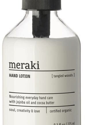 Klar Håndlotion Meraki Tangled Woods Økologisk Håndcreme Med Aloe Vera Jojobaolie Frisk Duft - Meraki Beautylife  - 5707644704527