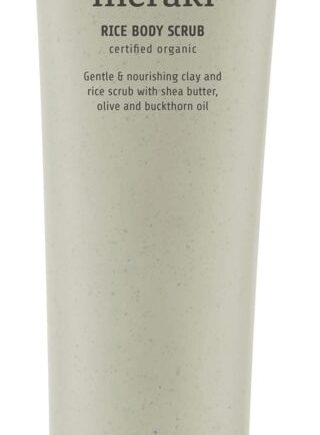 Grålig Gul Bodyscrub Kropsskrub Meraki Rice 150 Skånsom Riseksfoliering Med Sheasmør & Havtornolie - Meraki Beautylife  - 5707644528376