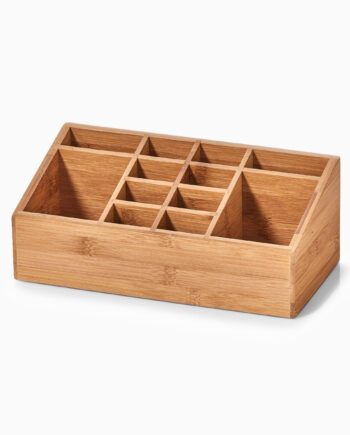 Natur Makeup Organizer Med Rum 5cm 13cm 10cm Erika - Zeller Beautylife