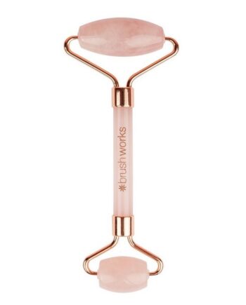 Rosa Brushworks Brazilian Rose Quartz Roller - Brushworks Beautylife  - 5060455149544
