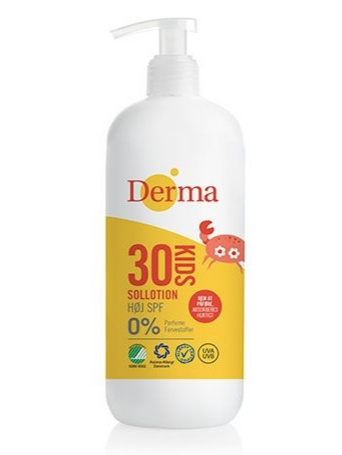 Derma Kids Sollotion Spf30 500ml - Derma Beautylife  - 5709954034240