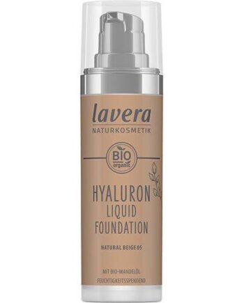 Lavera Foundation Natural Beige Hyaluron Liquid 30ml - Lavera Beautylife  - 4021457646814