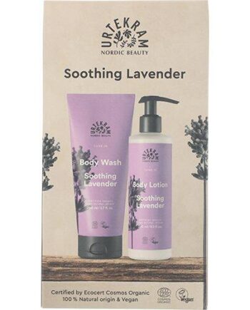 Urtekram Gaveæske Soothing Lavender Body Lotion & Body Wash - Urtekram Beautylife  - 5701058011929