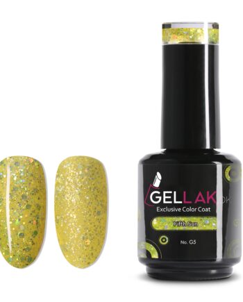 Gul Glimmer Gel Neglelak Fifth Sun Gellak - Gellak.dk Beautylife