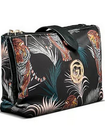 Sort Gillian Jones Makeup Pung Tigre & Palme Print - Gillian Jones Beautylife  - 5713982009712