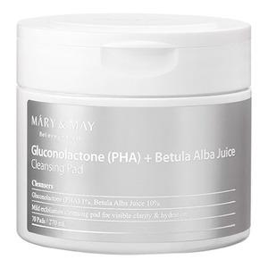 Maryampmay Gluconolactone Phabetula Alba Juice Cleansing Pad Stk - Mary&may Beautylife  - 8809670680992
