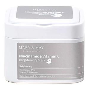 Maryampmay Niacinamide Vitamin Brightening Mask Stk - Mary&may Beautylife  - 8809670681401