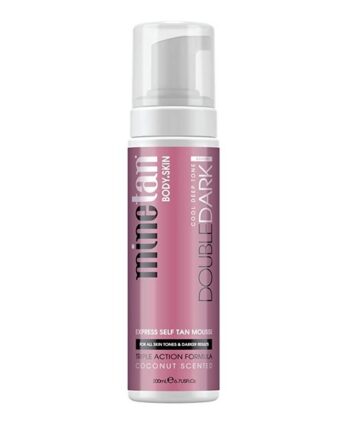 Dark Brown Minetan Double Dark Express Self Tan Mousse 200 - Minetan Beautylife  - 9347108004228
