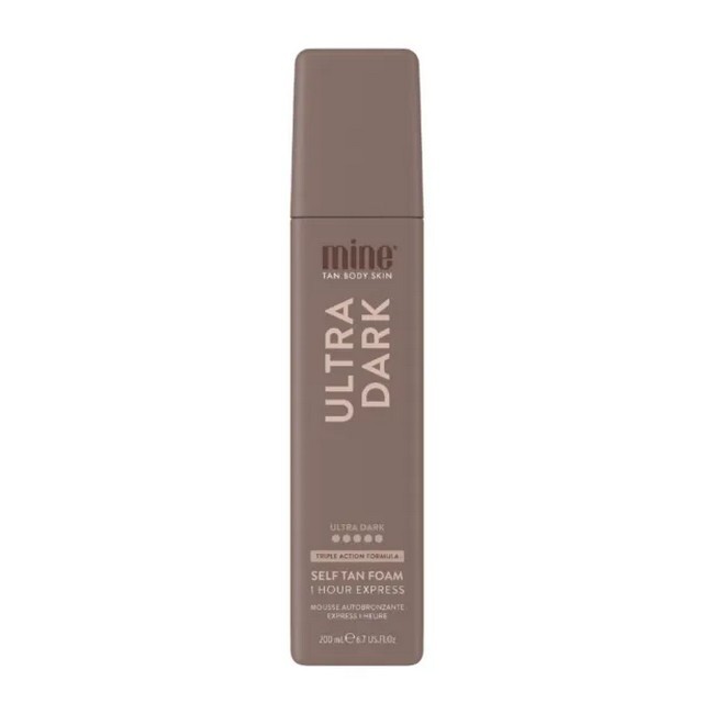 Dark Brown Minetan Ultra Dark Self Tan Foam Hour Express 200 - Minetan Beautylife  - 9347108049045