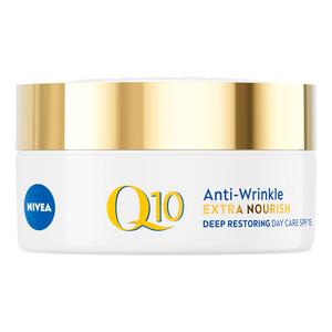 Nivea Q10 Anti Wrinkle Extra Nourish Day Cream Spf15 - Nivea Beautylife  - 9005800319223