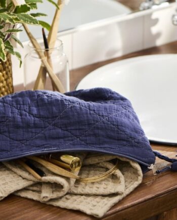 Toilettaske Quiltet Blå Laursen - Ib Laursen Beautylife  - 5709898370589