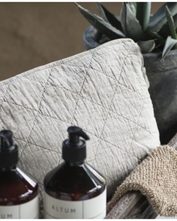 Toilettaske Quiltet Grå Beige Laursen - Ib Laursen Beautylife  - 5709898334673