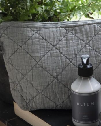 Grøn Toilettaske Quiltet Støvet Laursen - Ib Laursen Beautylife  - 5709898334666