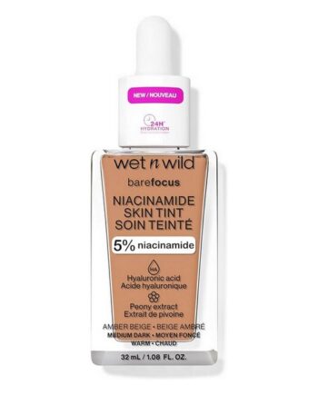 Beige Wet Wild Bare Focus Niacinamide Skin Tint Amber - Wet N Wild Beautylife  - 0077802163752
