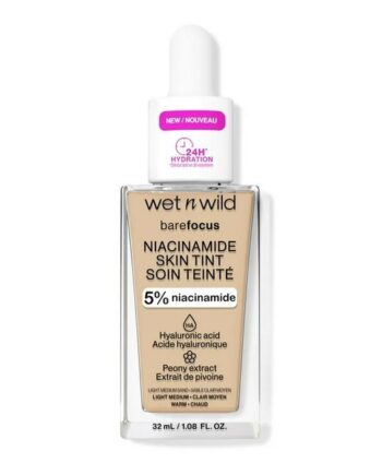 Light Medium Wet Wild Bare Focus Niacinamide Skin Tint Foundation Sand - Wet N Wild Beautylife  - 0077802163738